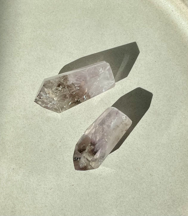 Higher & Grounding Self - Deine Amethyst Rauchquarz Spitze