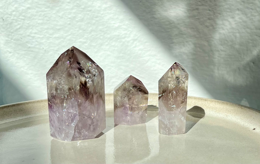 Higher & Grounding Self - Deine Amethyst Rauchquarz Spitze